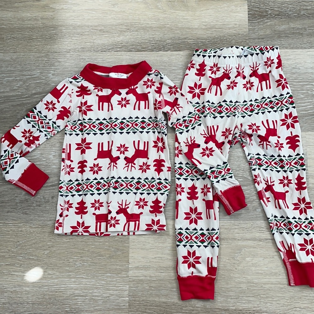 Hanna Andersson holiday pajama set size 3